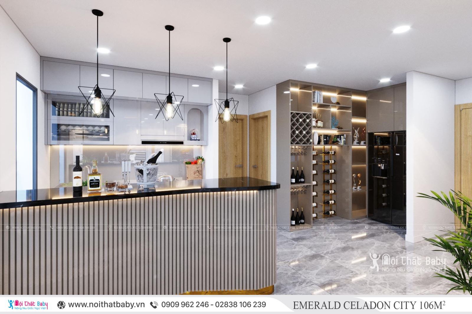 Tổng hợp các mẫu thiết kế nội thất Chung cư Emerald Celadon City
